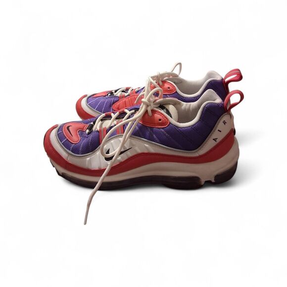 Nike Air Max Size 9 Sneakers 98 Rapters Athletic Psychic Shoe Running Red Purple - Picture 4 of 14
